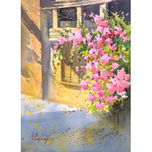 Sadia Arif, 11 x 15 Inch, Watercolor on Paper, Cityscape Painting, AC-SAD-071
